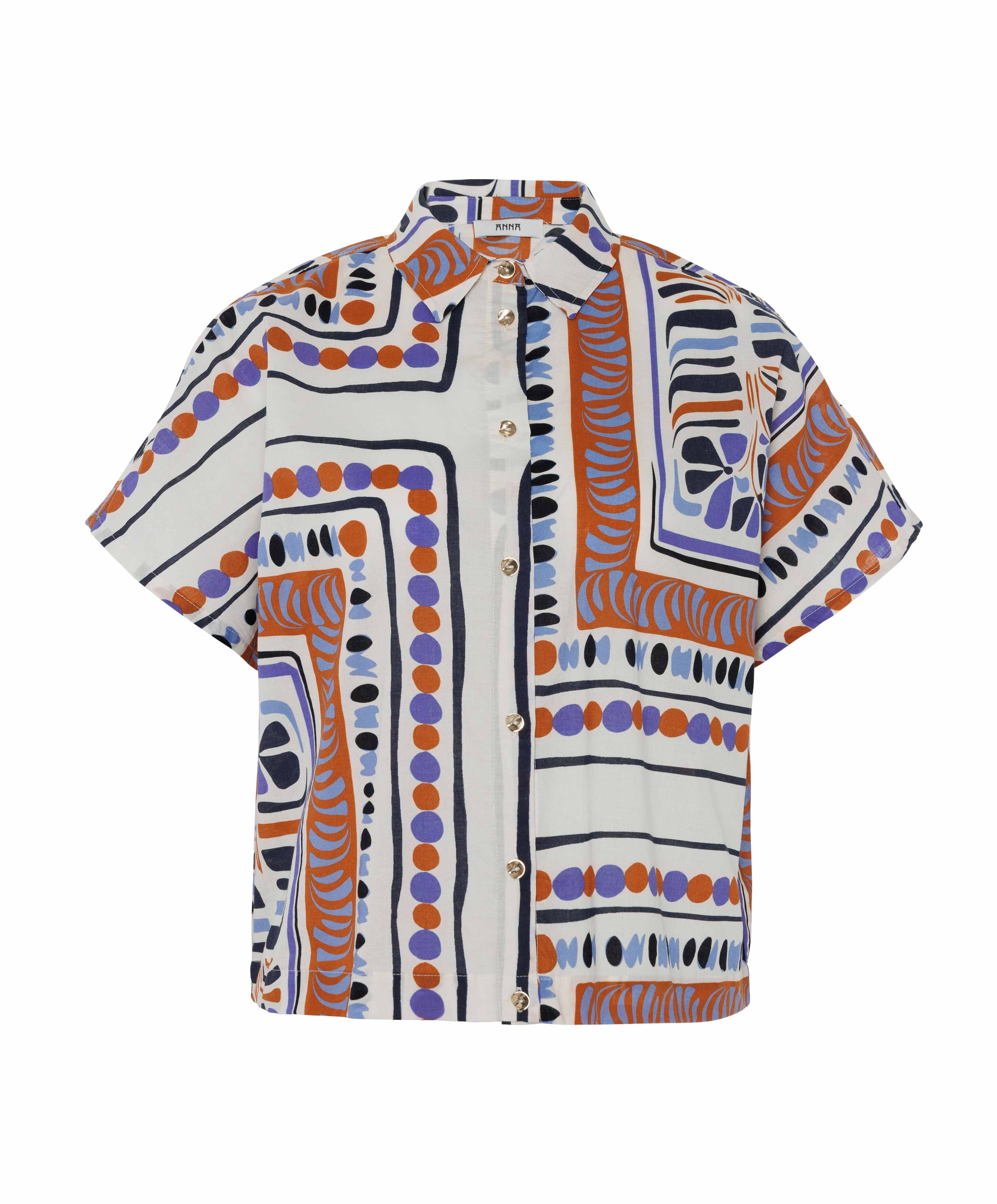 Dames blouse bruin
