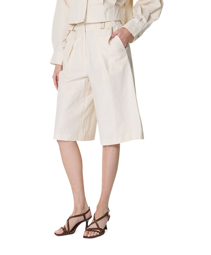 KBFalka dames korte broek ecru