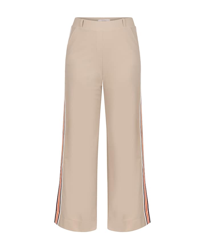 Trainer bonded tape dames broek beige