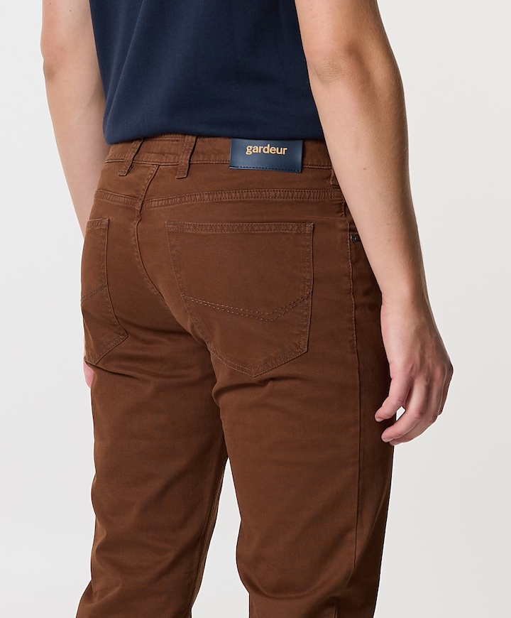 5-Pocket Modern Fit heren broek beige