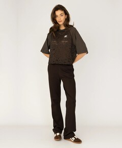 Dames T-shirt bruin