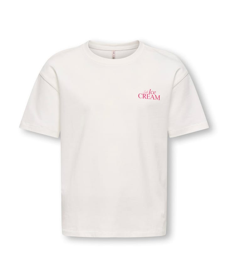 Meisjes t-shirt ecru