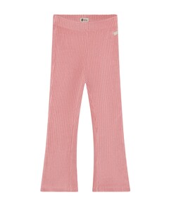 Flared Velvet meisjes broek roze