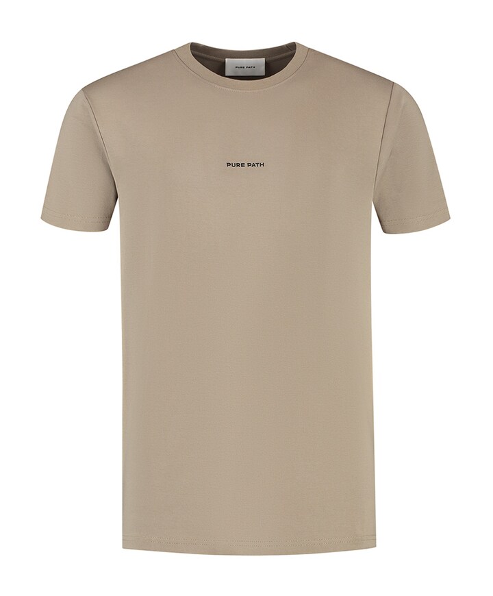 Heren t-shirt beige