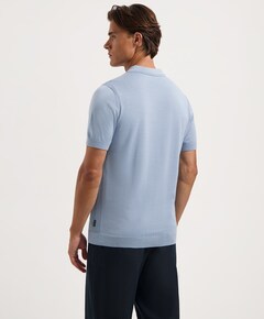 Heren polo blauw