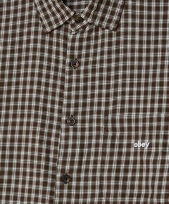 Overhemd lange mouw bruin
