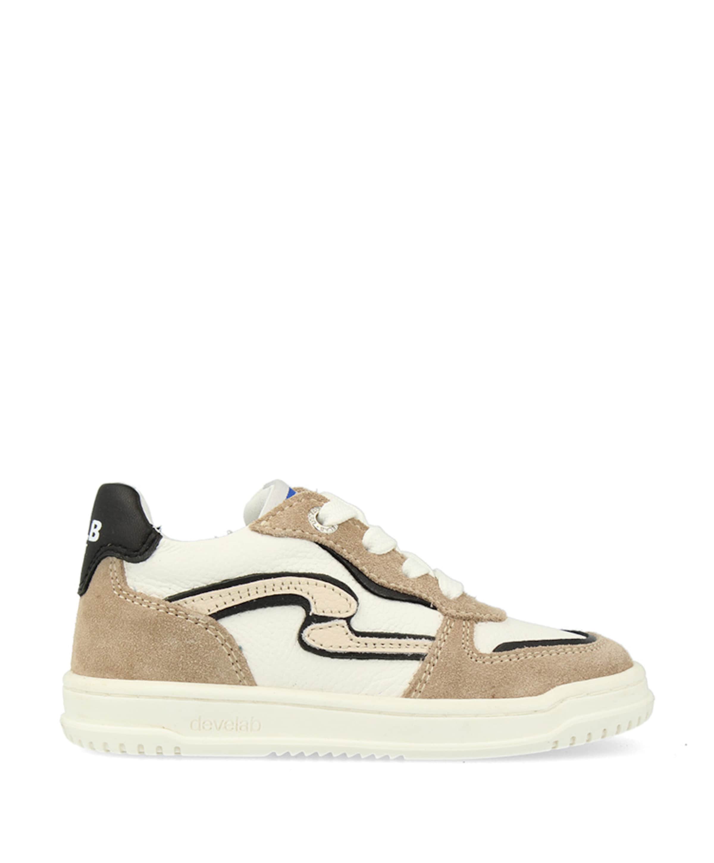 jongens veterschoenen beige