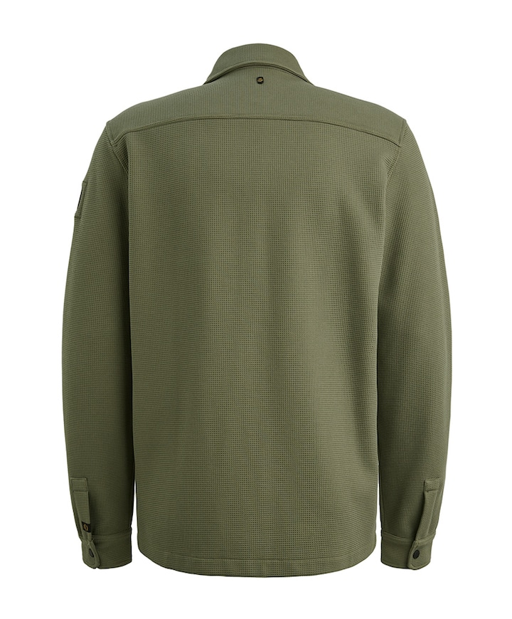 Heren overhemd lange mouw groen