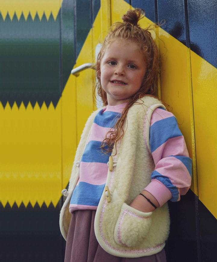 Meisjes gilet wit