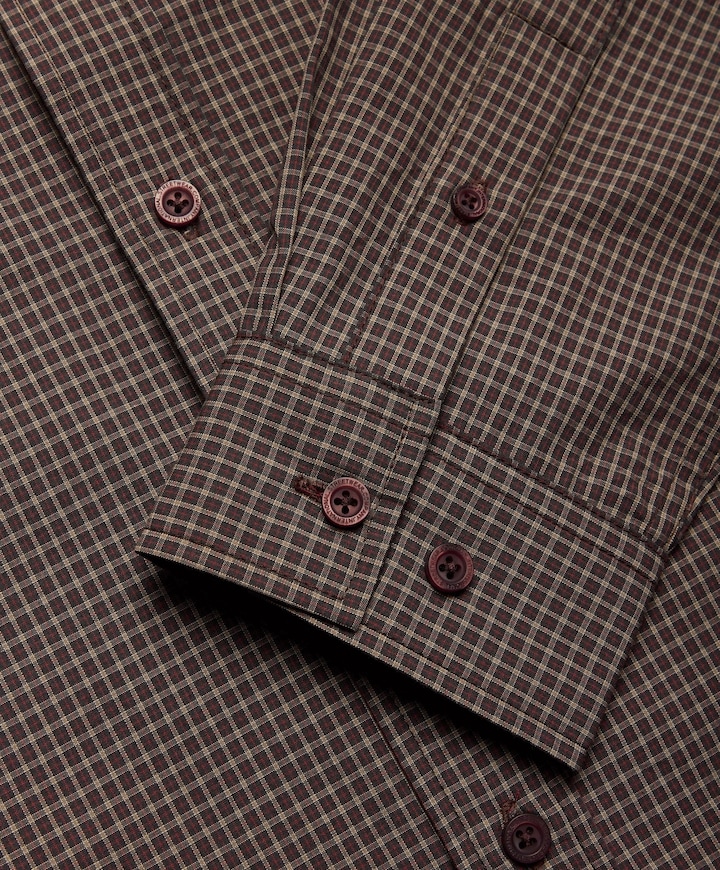 Heren overshirt bruin