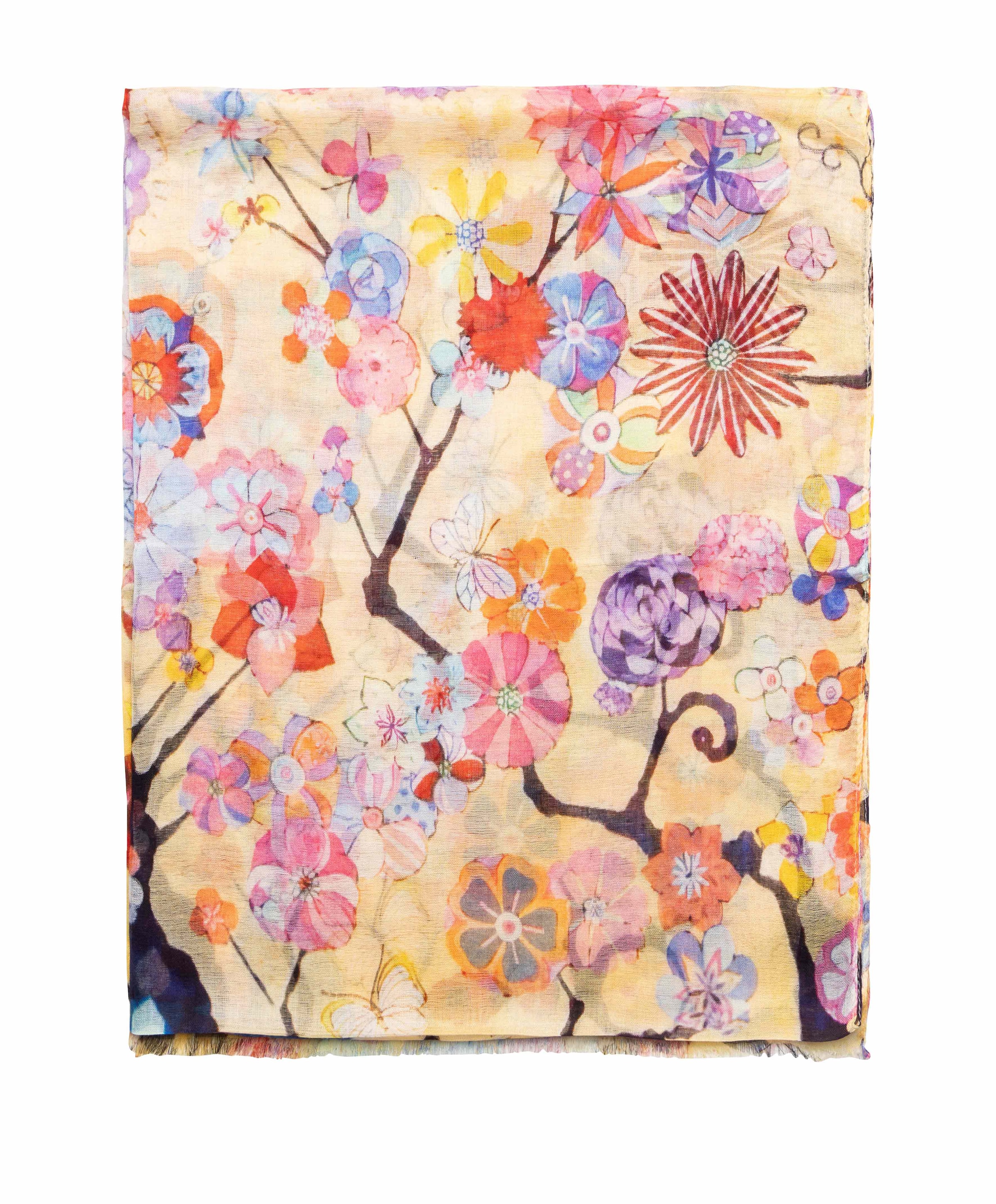 Dames sjaal multicolor