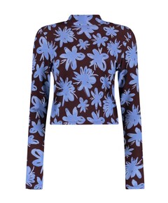 Dames longsleeve blauw