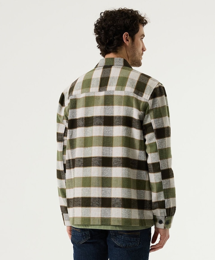 Heren overshirt bruin