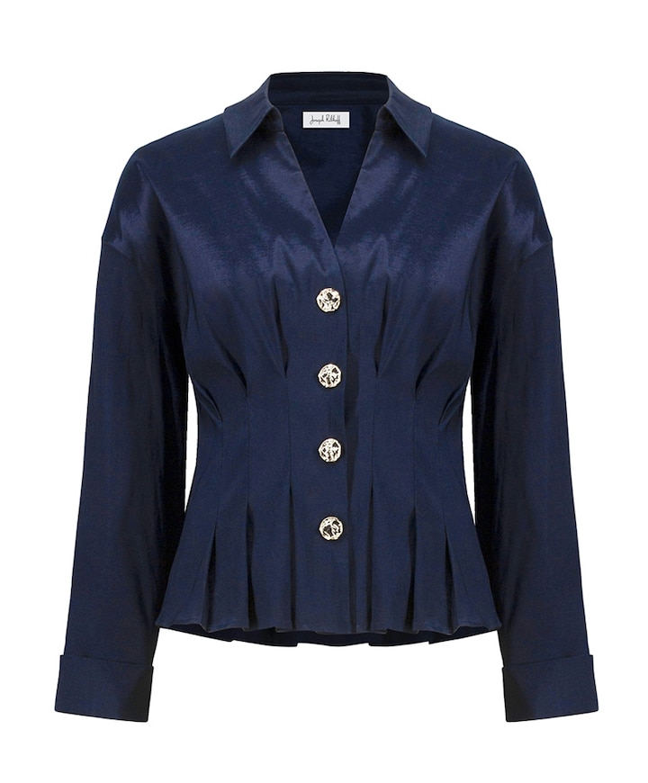 Dames blouse blauw