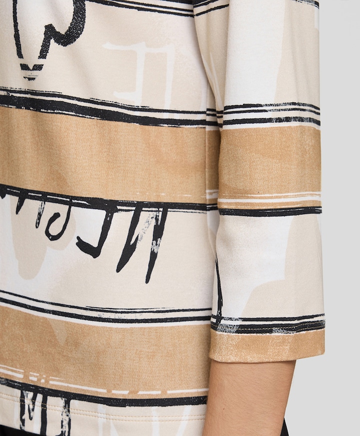 Dames longsleeve beige