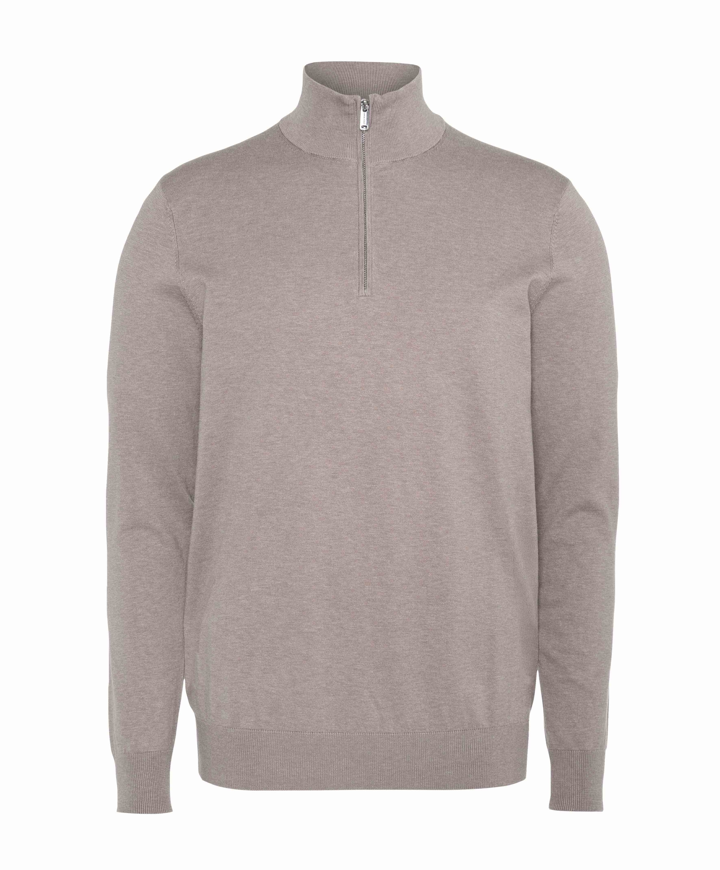 Heren trui met rits roze