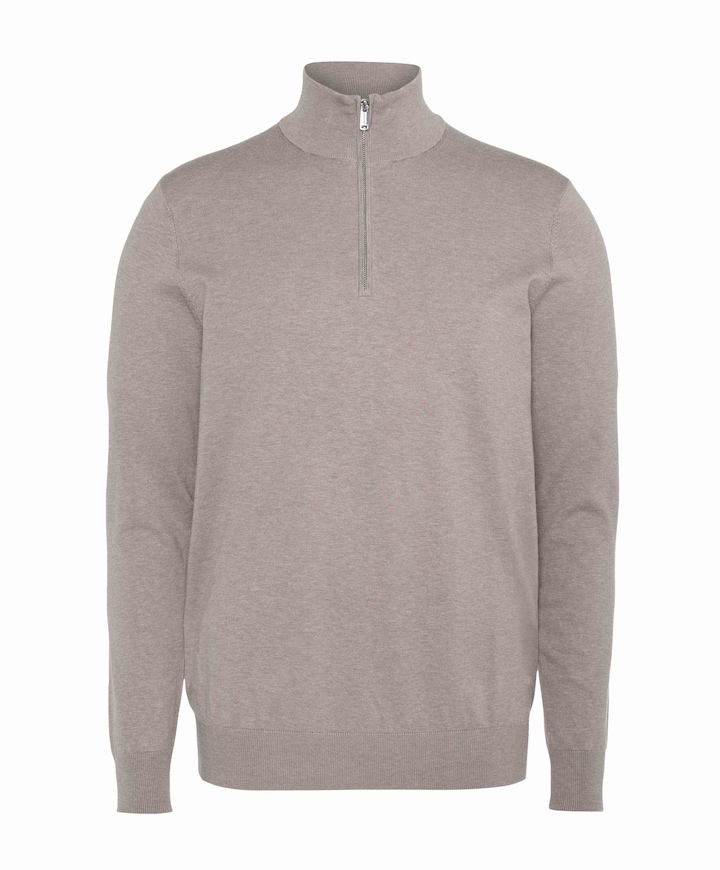 Heren trui met rits roze