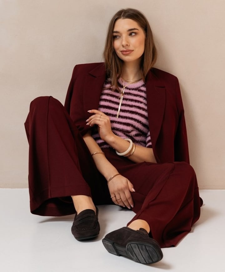 Dames trui bordeaux