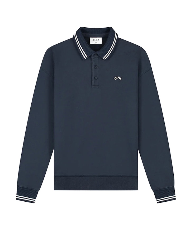 Heren polo blauw