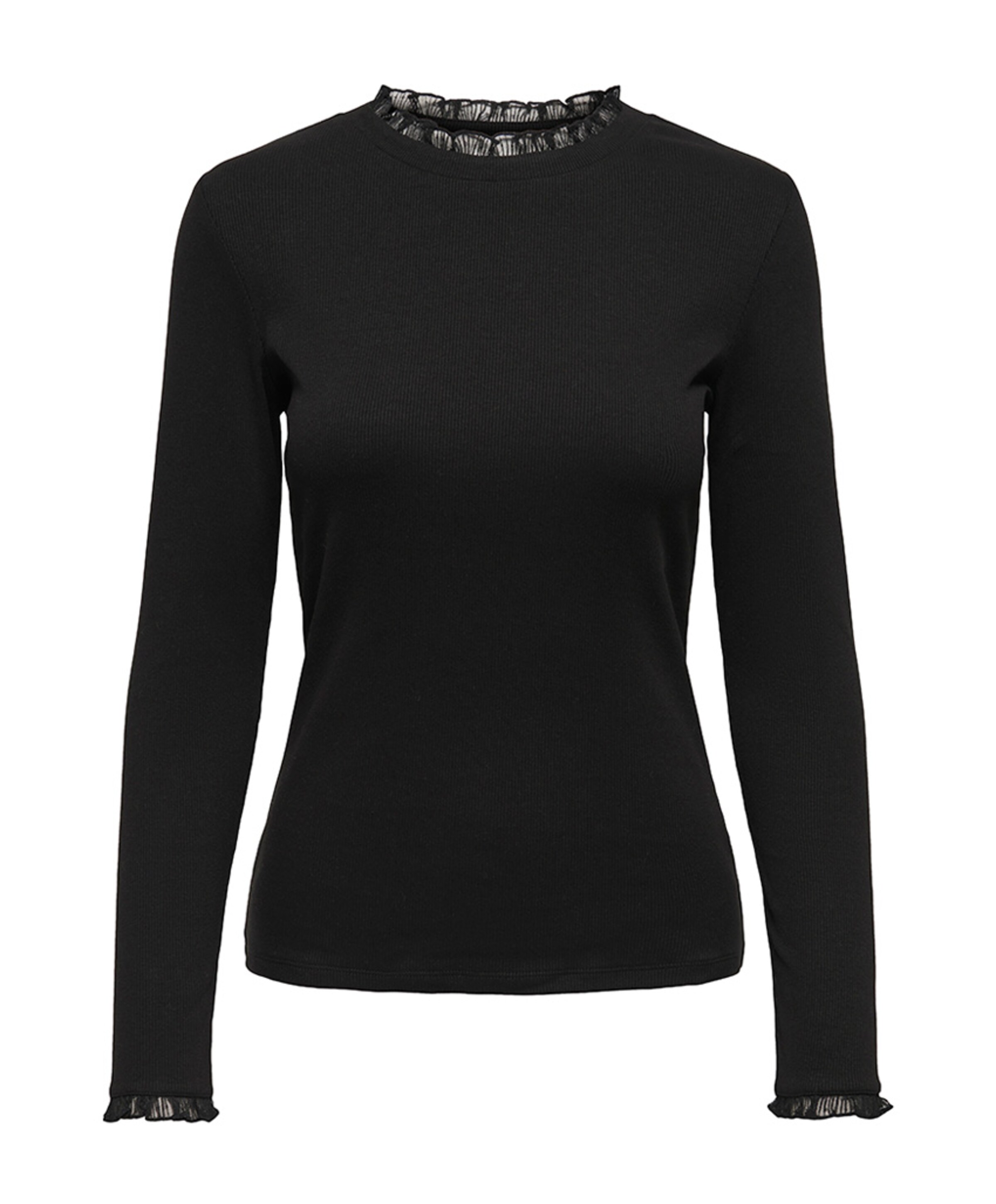 Dames longsleeve zwart