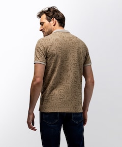 Heren polo beige