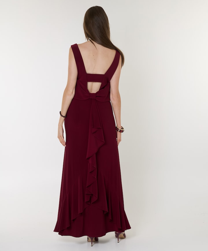 Dames jurk bordeaux