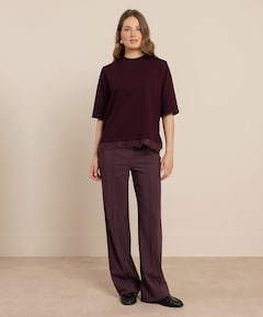 Dames T-shirt bordeaux