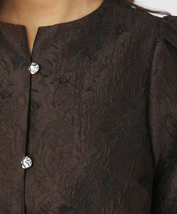 Dames blouse bruin