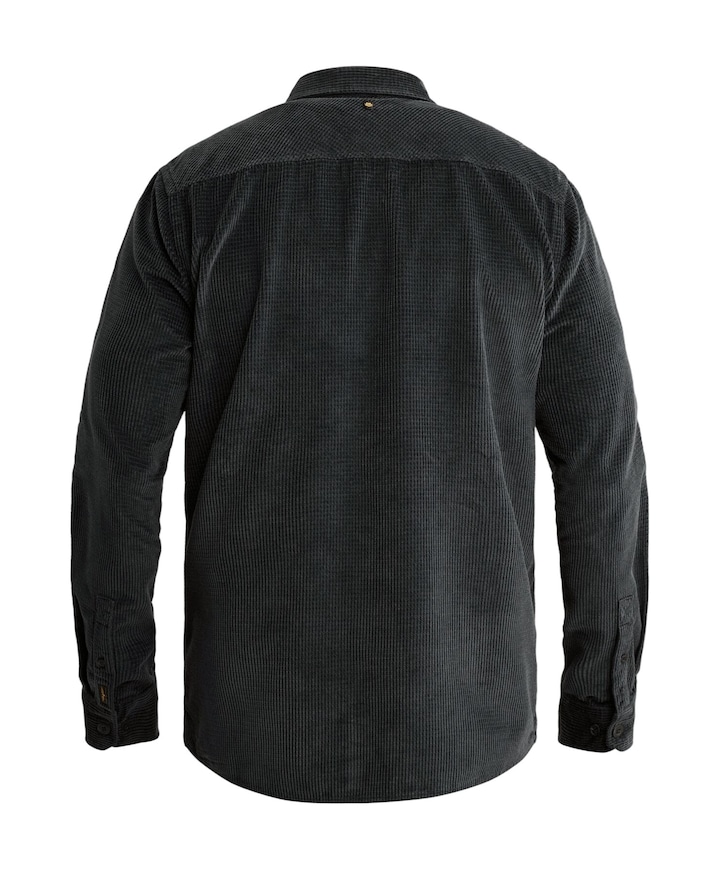 Heren overhemd lange mouw blauw