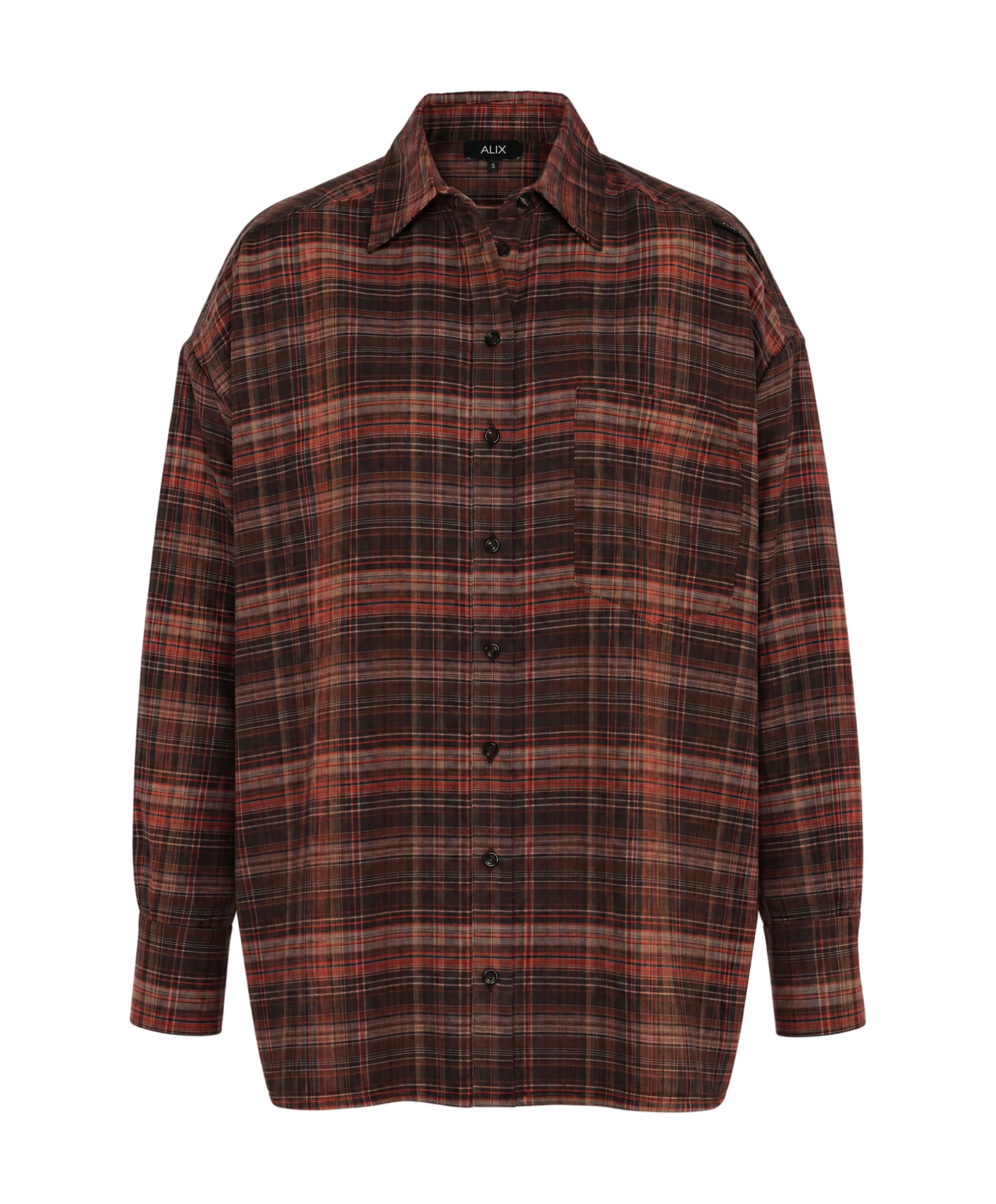 Dames blouse bruin