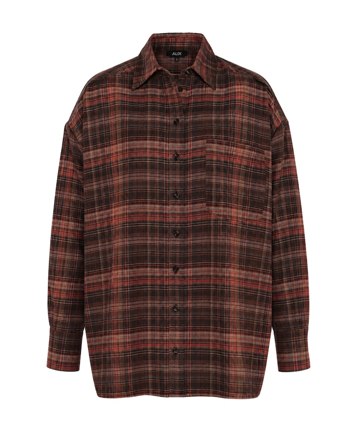Dames blouse bruin