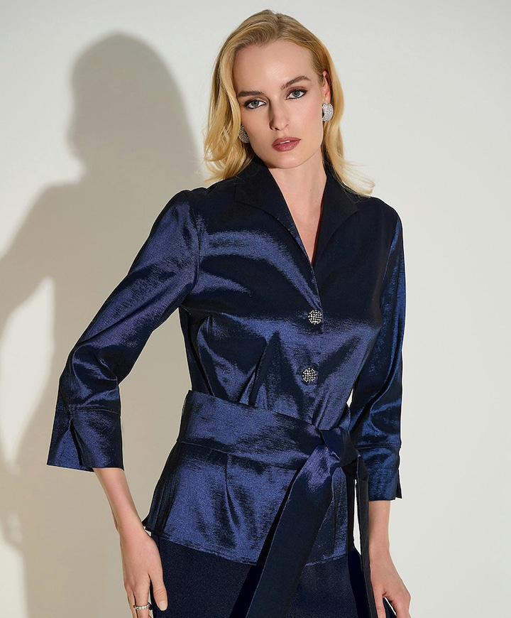 Dames blouse blauw