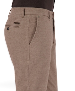 Flatfront Modern Fit heren broek beige