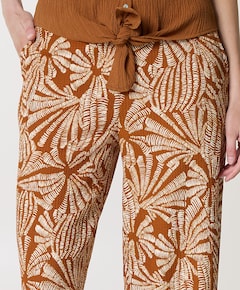 Wide-Leg Flowy Shells dames broek bruin