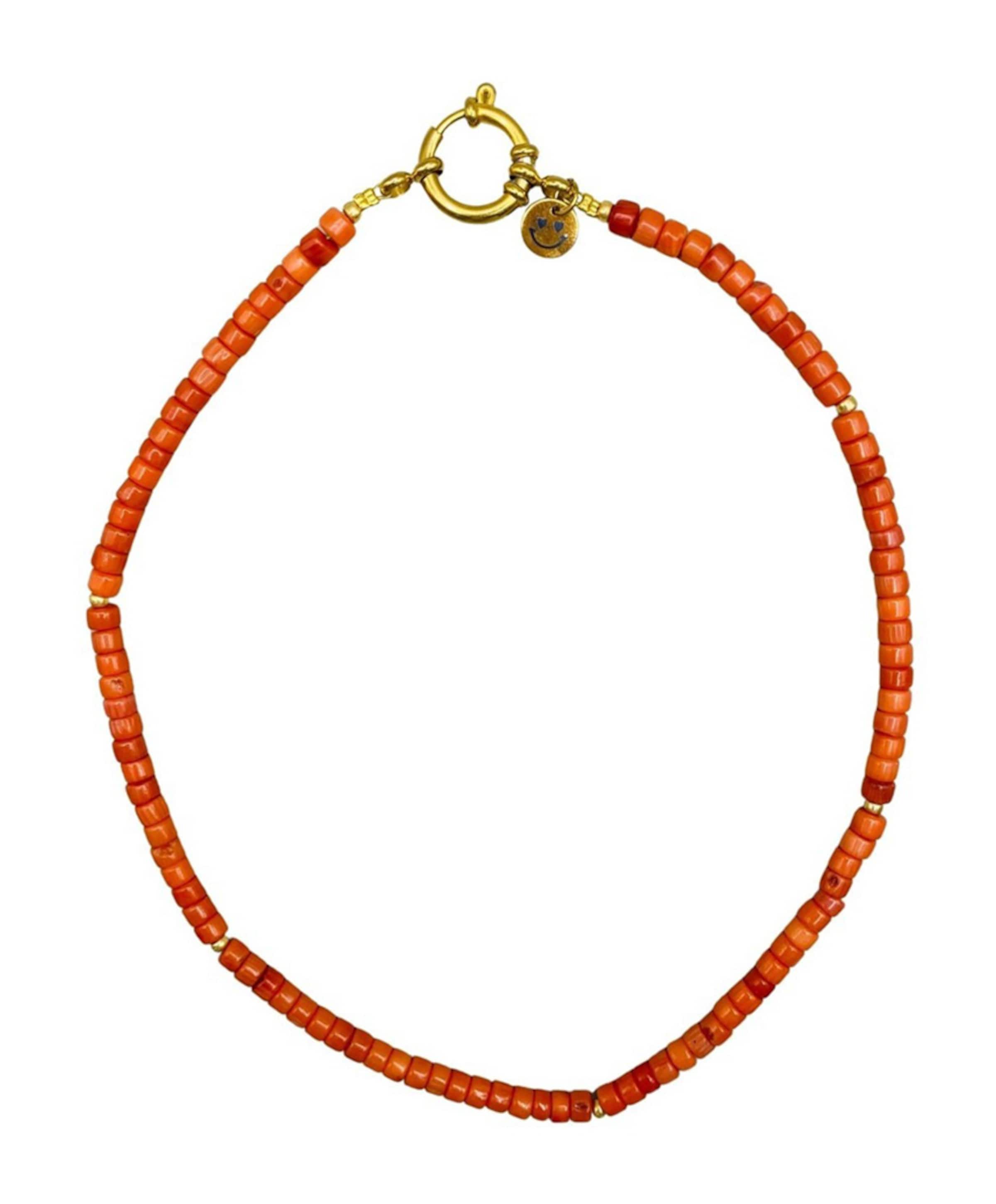 Dames ketting oranje