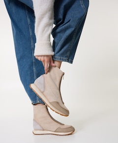 Kansas dames enkellaarzen beige