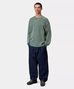 Heren longsleeve groen