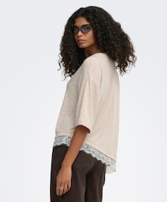 Dames T-shirt beige