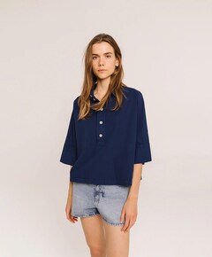 Dames blouse blauw
