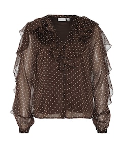 Dames blouse bruin