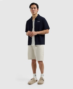 Linnen heren korte broek beige