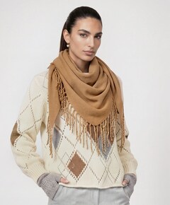 Dames sjaal beige