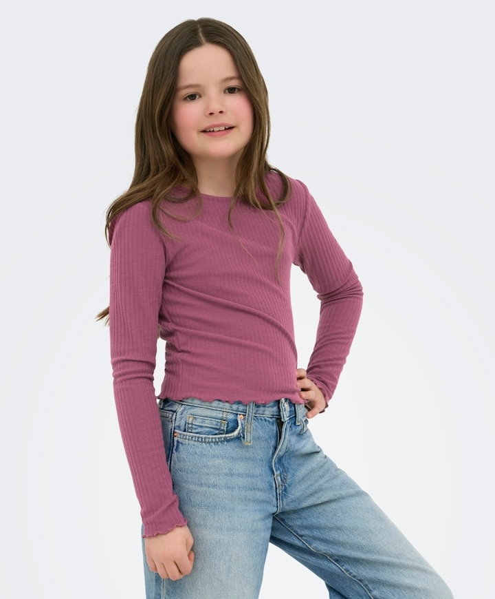 Meisjes longsleeve roze