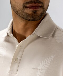 Heren polo beige