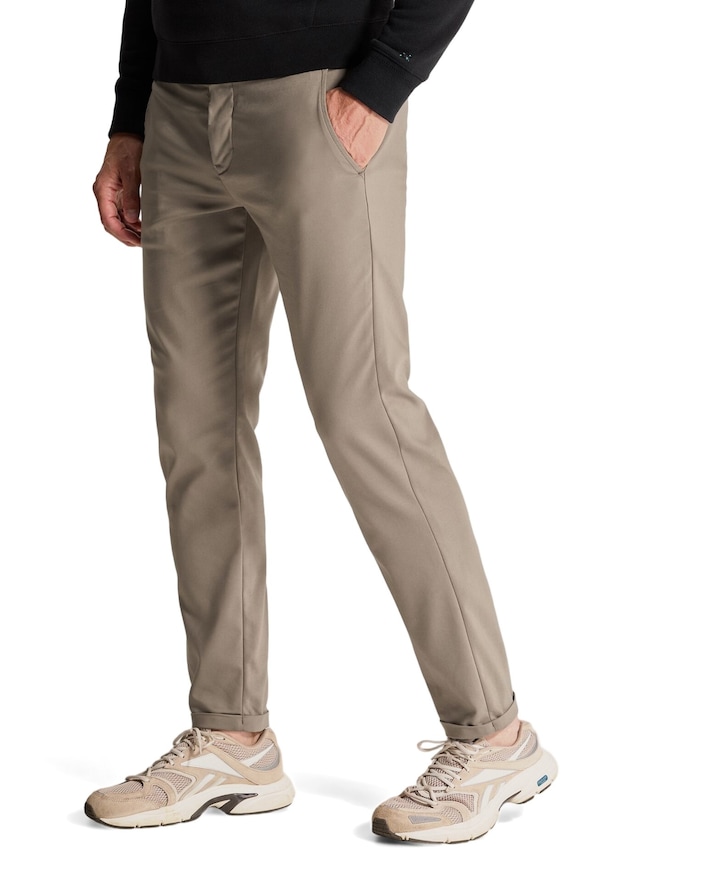 CYLAS TAPERED CHINO MEGDA POWER heren broek bruin
