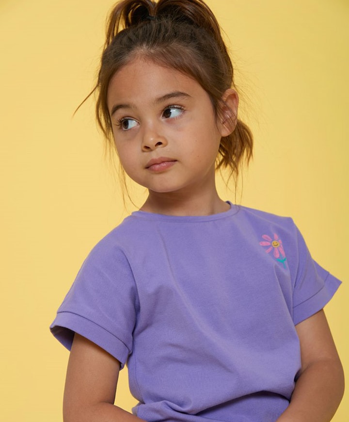 Meisjes t-shirt paars