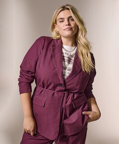 Dames blazer bordeaux