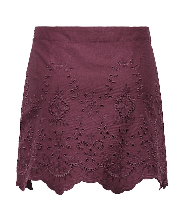 Dames rok bordeaux