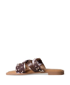 Zare dames slippers bruin