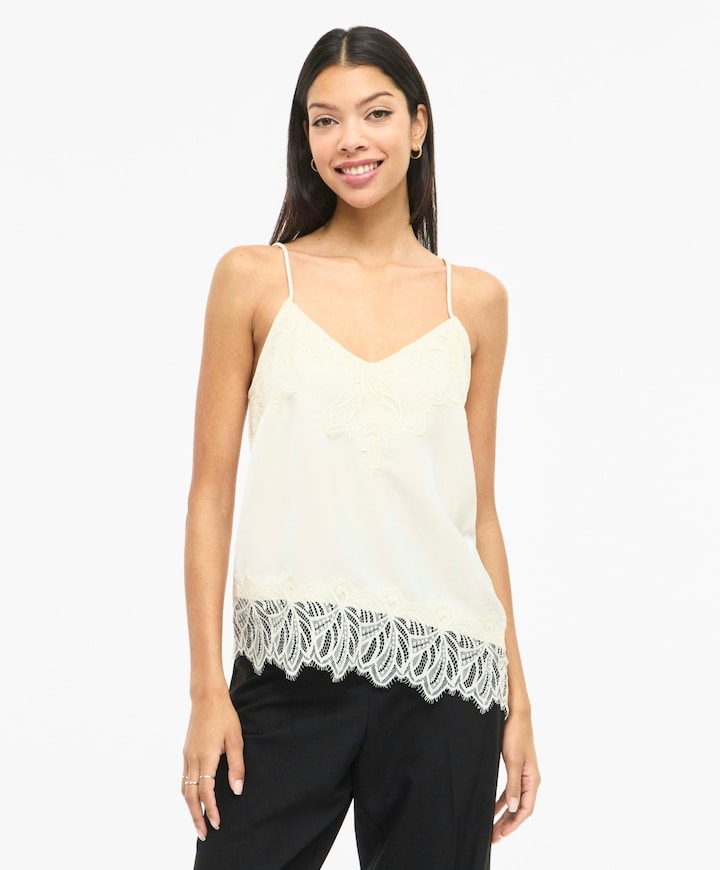 Dames top ecru
